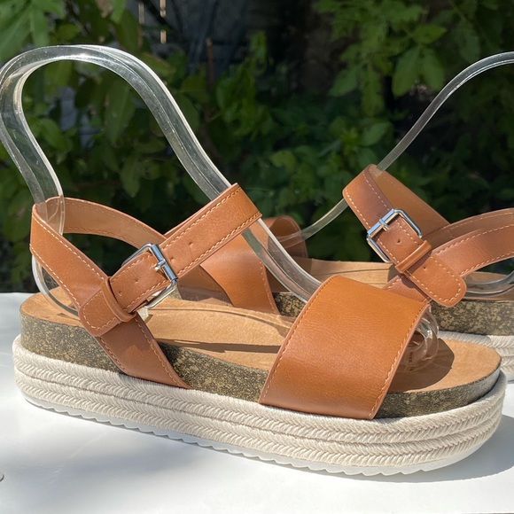 Qupid Cancun Tan Espadrille Sandal - Picture 6 of 7